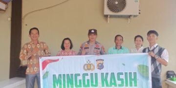 Polsek Bunut Gelar Minggu Kasih di GPDI Merbau, Jemaat Diajak Jaga Kamtibmas dan Tangkal Hoaks