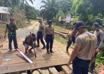 Upgrade Total! Jembatan Presisi Polri di Ukui Kini Dibangun Lebih Kokoh