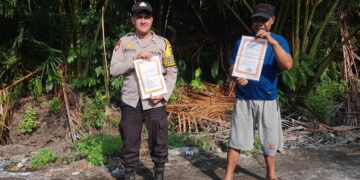 Polsek Kuala Kampar Sosialisasikan Maklumat Kapolda Riau Antisipasi Karhutla