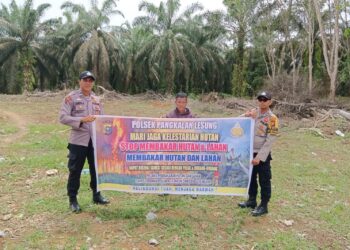 Patroli Karhutla di Pangkalan Lesung, Hotspot Nihil