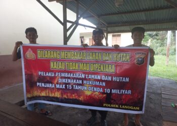 Sosialisasikan Larangan Karhutla di Desa Segati, Polisi Ingatkan Bahaya Kebakaran Hutan