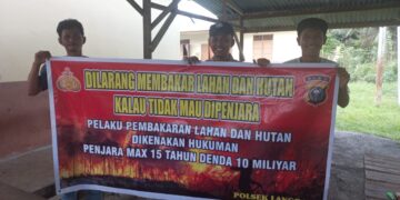 Sosialisasikan Larangan Karhutla di Desa Segati, Polisi Ingatkan Bahaya Kebakaran Hutan