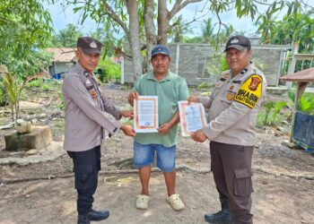 Polsek Kuala Kampar Sosialisasikan Larangan Karhutla, Warga Diminta Tak Bakar Lahan