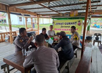 Jumat Curhat di Kuala Kampar Pelalawan Warga Soroti Kenakalan Remaja Malam Hari