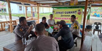 Jumat Curhat di Kuala Kampar Pelalawan Warga Soroti Kenakalan Remaja Malam Hari