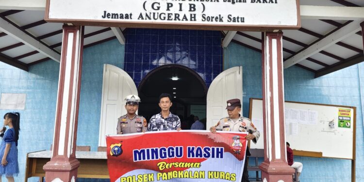 Minggu Kasih di Pangkalan Kuras, Polisi Ingatkan Bahaya Karhutla dan Narkoba