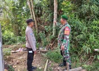 Sinergitas TNI-Polri di Langgam Diperkuat Lewat Silaturahmi Personel