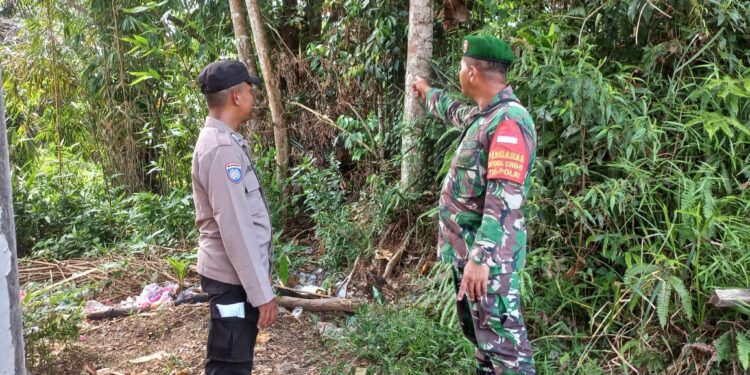 Sinergitas TNI-Polri di Langgam Diperkuat Lewat Silaturahmi Personel