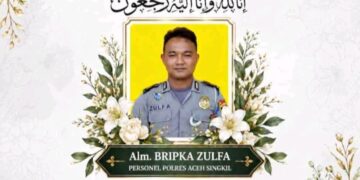 Seorang Personel Polisi Meninggal Dunia Saat Upacara HUT Aceh Singkil Ke 27