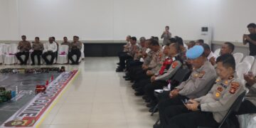 Polres Ogan Ilir Gelar TFG Wujudkan Pengamanan Aksi Unjuk Rasa
