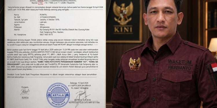 Kasus Intimidasi Jurnalis di Tangerang, KJNI Minta Penegakan Pasal 18 UU Pers 40 Tahun 1999