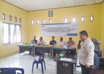 Polsek Pangkalan Kuras Kawal Sosialisasi Rencana Jalur SUTT 150 kV di Sorek Satu