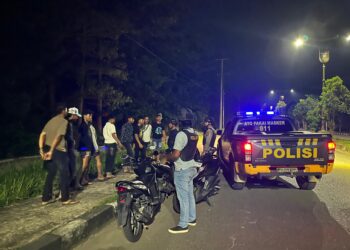 Cegah Gangguan Kamtibmas, Tim Raga Polres Kuansing Sisir Titik Rawan