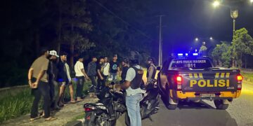 Cegah Gangguan Kamtibmas, Tim Raga Polres Kuansing Sisir Titik Rawan