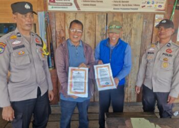 Polsek Kuala Kampar Sosialisasikan Maklumat Kapolda Riau, Tekankan Larangan Bakar Lahan