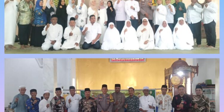 Polsek Bunut Hadiri Pelepasan Calon Jemaah Haji di Dua Kecamatan, Situasi Aman dan Kondusif