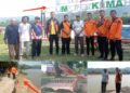 Paska Banjir BPBD Kampar Tinjau Kerusakan Pelabuhan Gema, Warga Khawatir Tebing Longsor