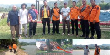 Paska Banjir BPBD Kampar Tinjau Kerusakan Pelabuhan Gema, Warga Khawatir Tebing Longsor