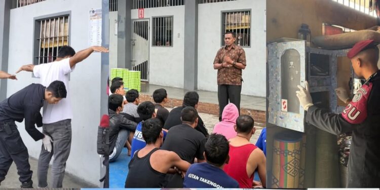 Razia Blok Hunian Selama Dua Hari Berturut-turut Rutan Kelas IIB Takengon