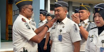 Penyematan Pangkat, Karutan Rusli Tekankan Integritas Tanpa Batas