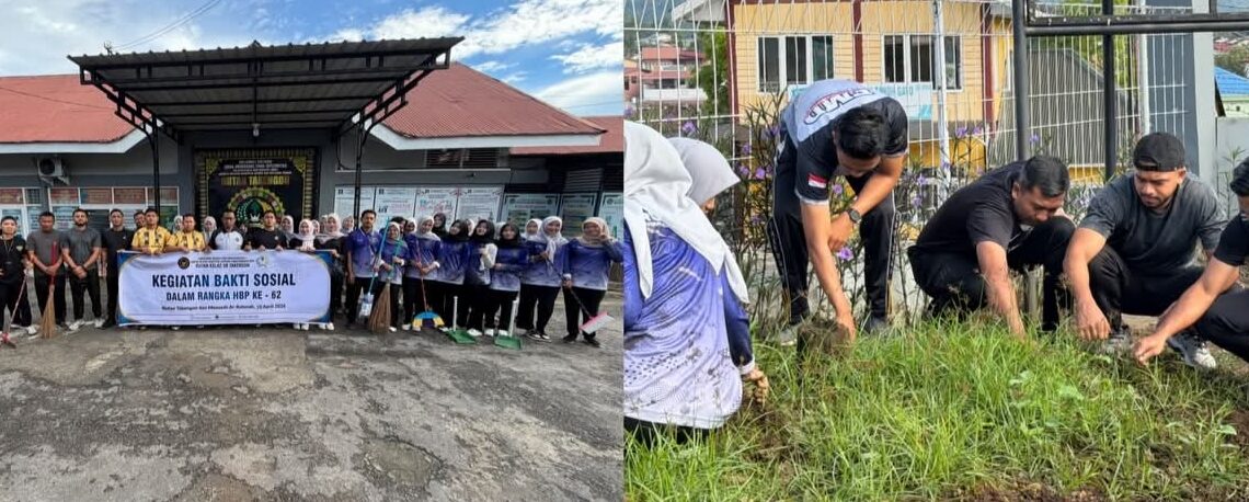Aksi Nyata HBP Ke-62: Rutan Takengon Bakti Sosial Bersih Lingkungan