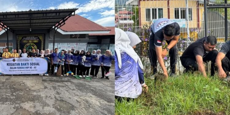 Aksi Nyata HBP Ke-62: Rutan Takengon Bakti Sosial Bersih Lingkungan