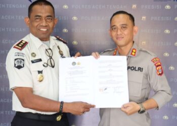 Tuntaskan Overstaying, Karutan Takengon Dan Kapolres Aceh Tengah Tandatangani PKS