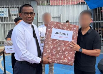 Puncak Pekan Olahraga HBP Ke-62, Karutan Takengon Serahkan Hadiah Juara Voli