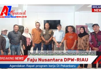 Forum Advocaten Jurnalis Nusantara Riau Ngopi Bareng Dan Rapat Kerja