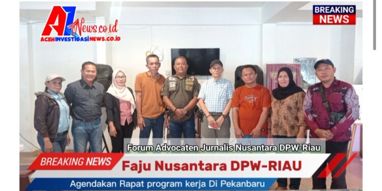 Forum Advocaten Jurnalis Nusantara Riau Ngopi Bareng Dan Rapat Kerja