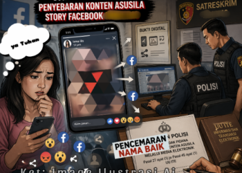 Dugaan Tindak Pidana Penyebaran Video Asusila Facebook , Keluarga Korban Minta Penyidik Fokus UU ITE (continuing act)