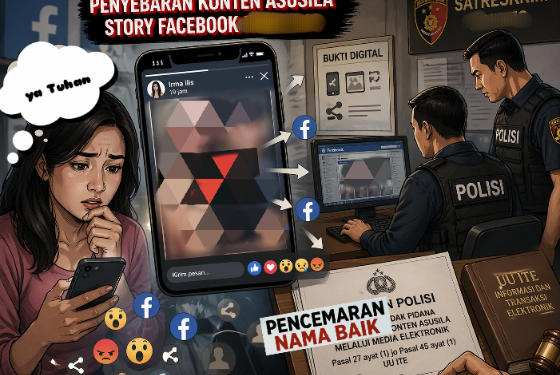 Dugaan Tindak Pidana Penyebaran Video Asusila Facebook , Keluarga Korban Minta Penyidik Fokus UU ITE (continuing act)