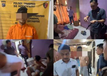 Polsek Tambang Ringkus Pelaku Penganiayaan dengan Kapak di Koto Perambahan