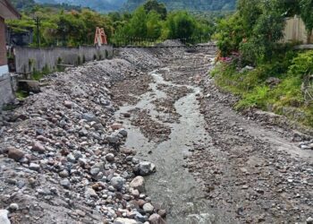 Luapan Air Sungai Wih Gile Damaran Baru Hantui Warga Dikala Musim Penghujan
