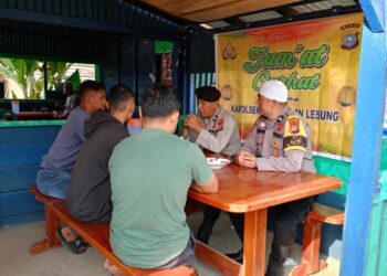 Jumat Curhat di Pangkalan Lesung, Warga Soroti Karhutla, Penipuan Online hingga Kenakalan Remaja