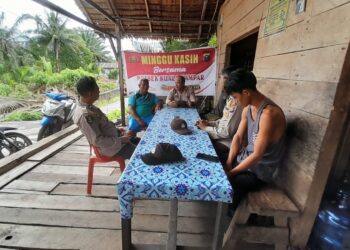 Polsek Kuala Kampar Gelar “Minggu Kasih”, Bahas Hoaks hingga Kenakalan Remaja