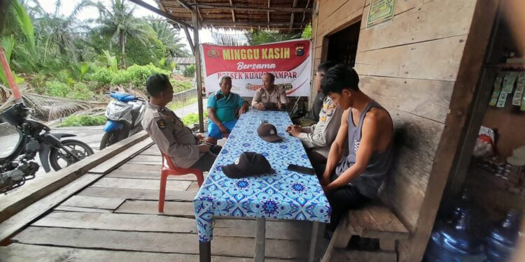 Polsek Kuala Kampar Gelar “Minggu Kasih”, Bahas Hoaks hingga Kenakalan Remaja
