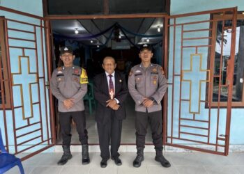 Polsek Langgam Gelar Ibadah Minggu Kasih, Perkuat Harmoni dan Pesan Kamtibmas