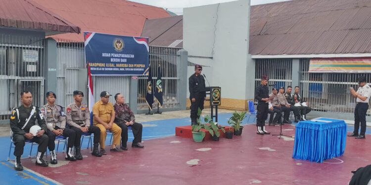 Rutan Takengon Melaksanakan Ikrar Bersih Dari Handphone Ilegal, Narkoba Dan Penipuan