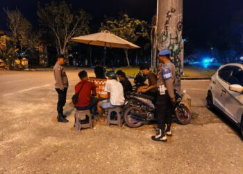 Polsek Pangkalan Kerinci Tingkatkan Patroli KRYD Antisipasi Gangguan Kamtibmas