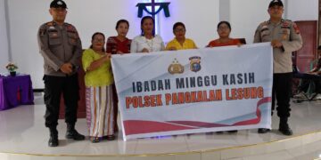 Polsek Pangkalan Lesung Gelar Minggu Kasih di Gereja Methodist Indonesia, Serap Aspirasi Warga
