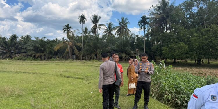 Kapolsek Cerenti Tinjau Lahan Ketahanan Pangan 6 Desa, Targetkan Panen Jagung Pipil 20 Ton
