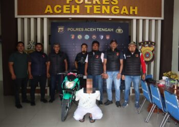 Satreskrim Polres Aceh Tengah Ringkus Pelaku Dan Motor Curian Diamankan