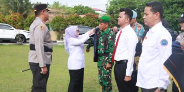 Mari Perangi Narkoba – Apel Kesiapan Satgas Anti Narkoba Kampar Digelar I Lindungi Generasi Muda”