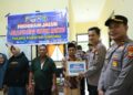 Program Jalur Jelajah Riau Untuk Rakyat, Polres Kuansing Berikan Pelayanan Kesehatan dan Bansos di Desa Pulau Jambu