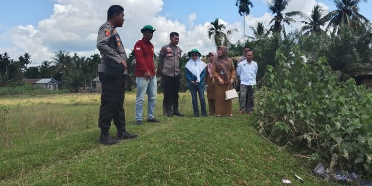 Kapolsek Cerenti Cek Lahan 6 Hektare untuk Dukung Ketahanan Pangan Nasional