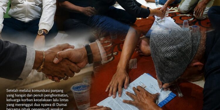 Ketika Empati Dan Kemanusiaan Dikedepankan, Polemik Kecelakaan Maut Di Dumai Diselesaikan Damai