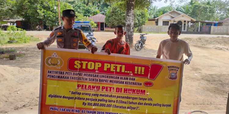Polsek Jajaran Polres Kuansing Gencarkan Sosialisasi dan Penyuluhan Larangan PETI, Kapolres Tegaskan Komitmen Jaga Lingkungan