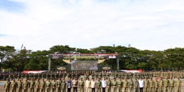 Kapolda Sulsel Hadiri Upacara Penetapan Komponen Cadangan Unsur ASN Pemprov Sulsel Tahun 2026