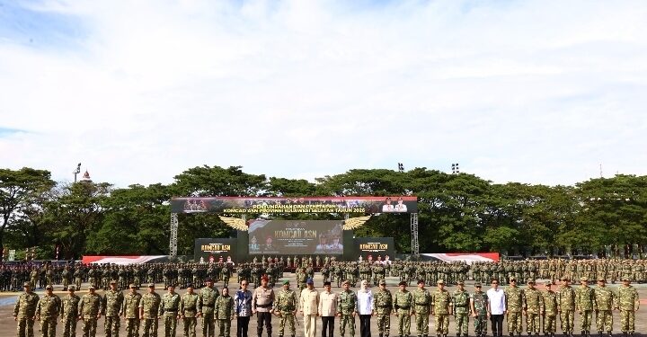 Kapolda Sulsel Hadiri Upacara Penetapan Komponen Cadangan Unsur ASN Pemprov Sulsel Tahun 2026